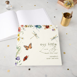 Boho Love Bug Insects Dragonfly Guest Book