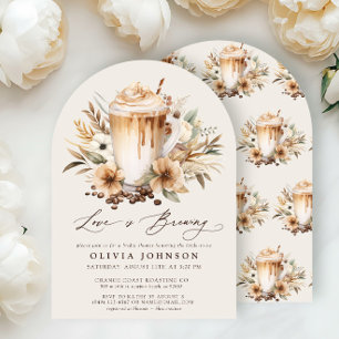 Boho Love is Brewing Bridal Shower Invitation