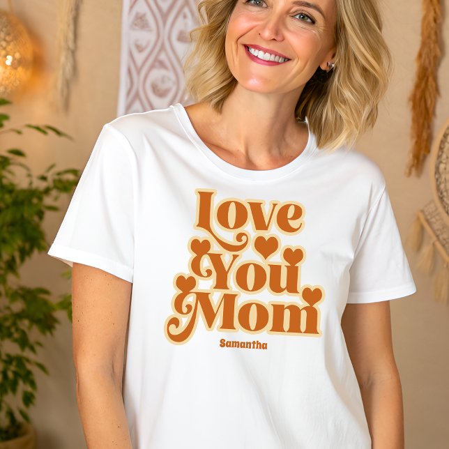 Boho Love You Mum Personalised Mothers Day Tri-Blend Shirt (Creator Uploaded)
