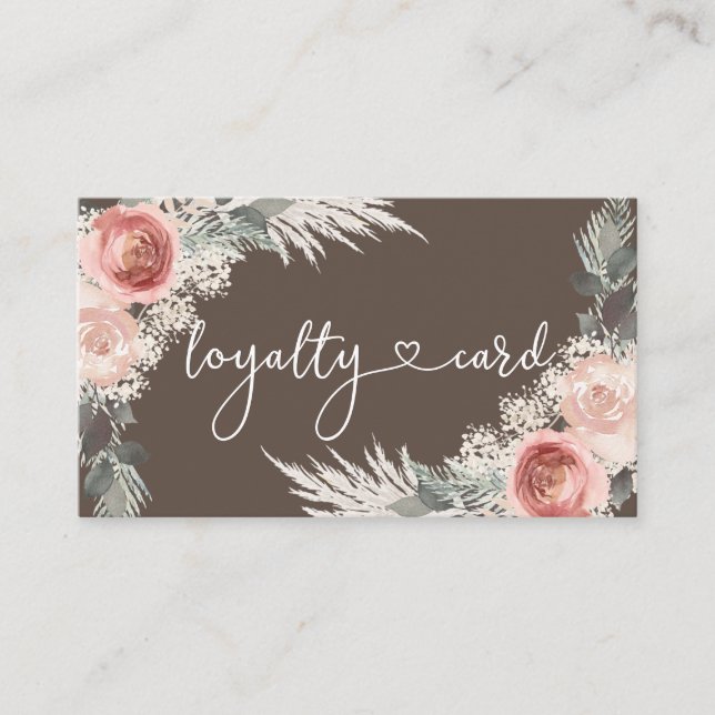 Boho Loyalty Business Card (Front)