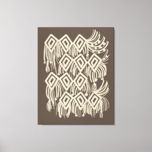 Boho Macrame Hanging Painting Canvas Print