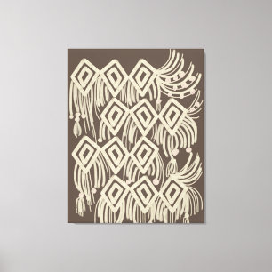 Boho Macrame Hanging Painting Canvas Print