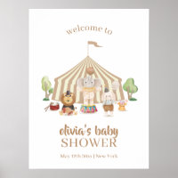 Boho Magical Safari Circus Baby Shower Welcome