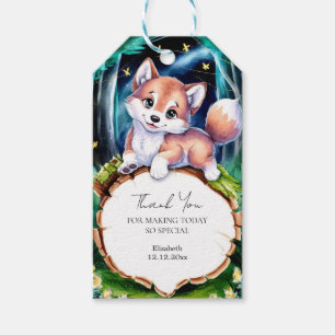 Boho Magical Wolf Baby Shower Gift Tags