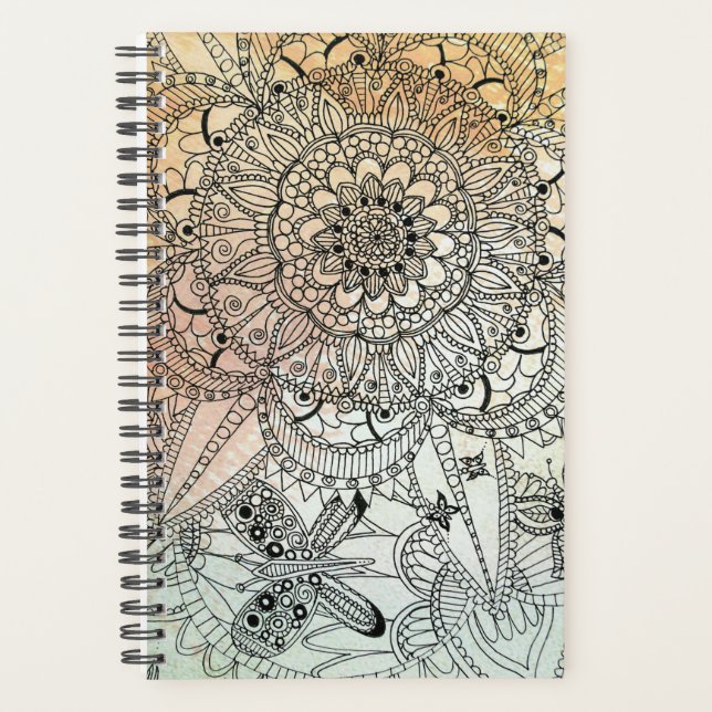 Boho Mandala Bohemian Art Planner (Front)
