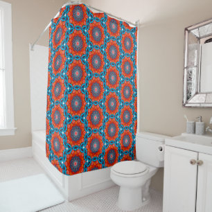 Boho Mandala Energy Shower Curtain