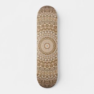 Boho Mandala Geometric  Skateboard