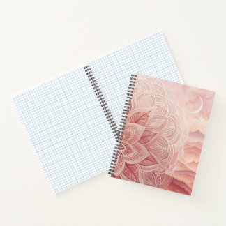 Boho Mandala Moon Notebook