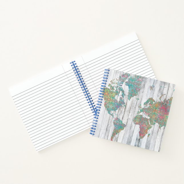 Boho Map II Notebook (Inside)