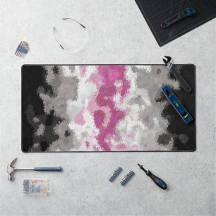 Boho Marbled Abstract Librafeminine Pride Flag Desk Mat