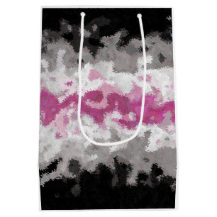 Boho Marbled Abstract Librafeminine Pride Flag Medium Gift Bag