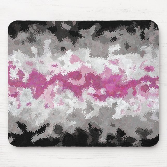 Boho Marbled Abstract Librafeminine Pride Flag Mouse Pad (Front)