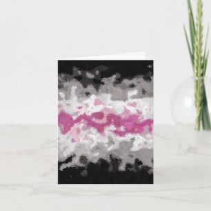 Boho Marbled Abstract Librafeminine Pride Flag Thank You Card