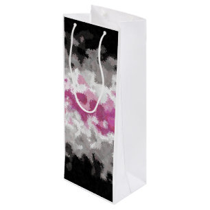 Boho Marbled Abstract Librafeminine Pride Flag Wine Gift Bag