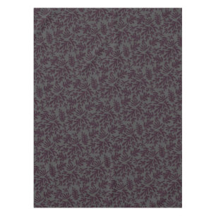 Boho Matisse Botanical Shapes Pattern Black Grey Tablecloth