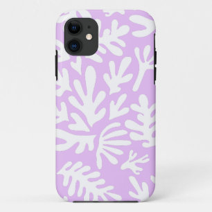 Boho Matisse Botanical Shapes Pattern Purple Case-Mate iPhone Case