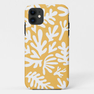 Boho Matisse Botanical Shapes Pattern Yellow Case-Mate iPhone Case