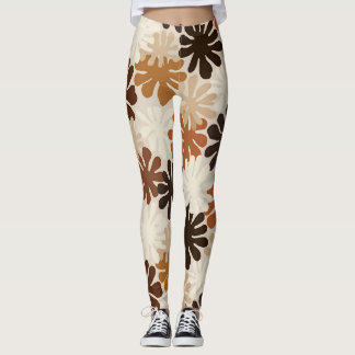Boho Matisse Flower Pattern  Leggings