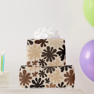 Boho Matisse Flower Pattern Wrapping Paper