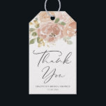 Boho Mauve Peach Flowers Bridal Shower Thank You Gift Tags<br><div class="desc">Show your appreciation with our customisable bridal shower thank you tags, featuring watercolor mauve peach flowers, greenery, and faux gold foil accents. These floral thank you tags add a personalised touch to your thank-you notes, party favours, or any special item at your bridal shower. Perfect for bridal showers, and other...</div>