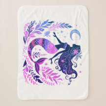Boho Mermaid Under the Sea Pink & Purple