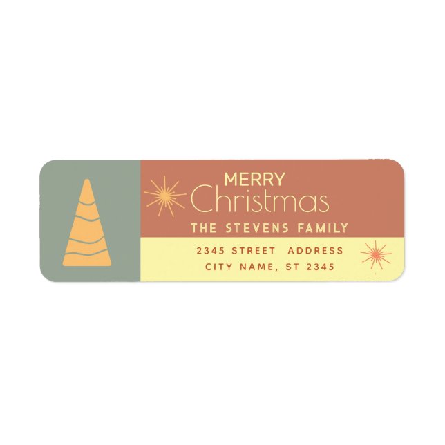  Boho Merry Christmas cheerful colour block  (Front)