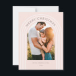 Boho Merry Christmas in Blush Holiday Card<br><div class="desc">Boho Arch Merry Christmas in Blush</div>