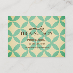 Boho Mid Century Modern Geometrical art Business Card