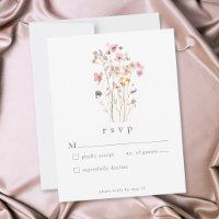 Boho Minimal Pressed Wildflower Botanical Wedding