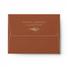 Boho Minimalist Botanicals Terracotta Wedding