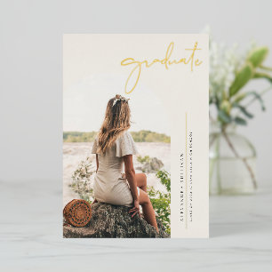 Boho Minimalist Calligraphy Arch Photo Graduation
