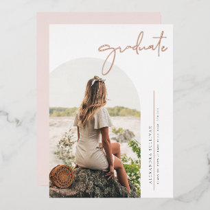 Boho Minimalist Calligraphy Arch Photo Graduation