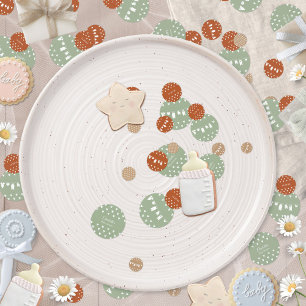 Boho Minimalist Clothesline Baby Shower Confetti