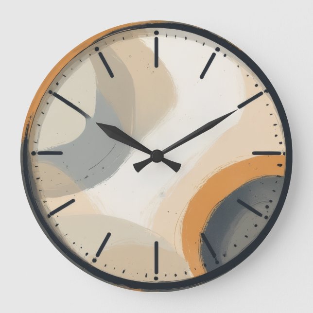 Boho Minimalist Designer Wall Clock (Front)