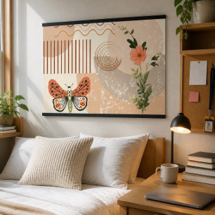 Boho Minimalist Neutral Colours Poster