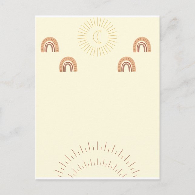 Boho minimalist Postcard (Front)