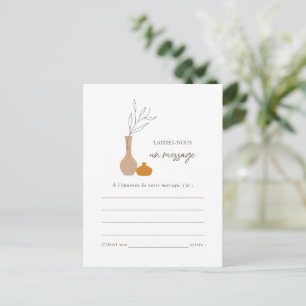 Boho Minimalist Vases Words of Wisdom Wishes  Advice Card