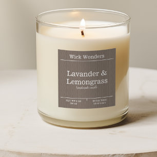 Boho Minimalistic Candle Making Label