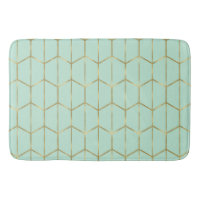 Boho Mint Green Hexagon Gold & Geometric Glam