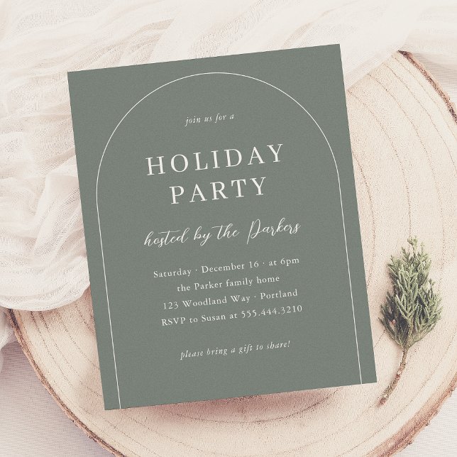 Boho Modern Arch Christmas Holiday Party (Creator Uploaded)