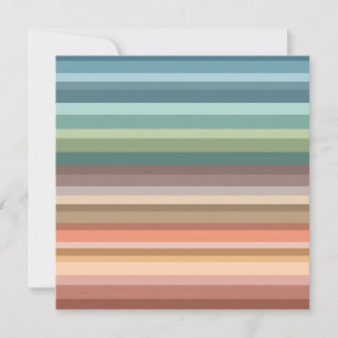 Boho Modern Chic Stripes Holiday Card