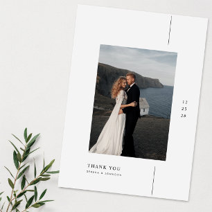 Boho Modern Minimalist Photo Wedding Save The Date