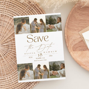 Boho Modern Photo Wedding Save the Dates Date