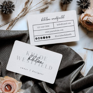 Boho Modern Small Business Card