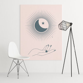 boho modern wall art Print, Value Poster Paper