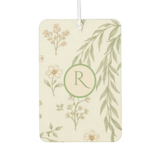 Boho Monogram Cottagecore Gift Car Air Freshener