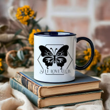 Boho Moon Black and White Self Love Club