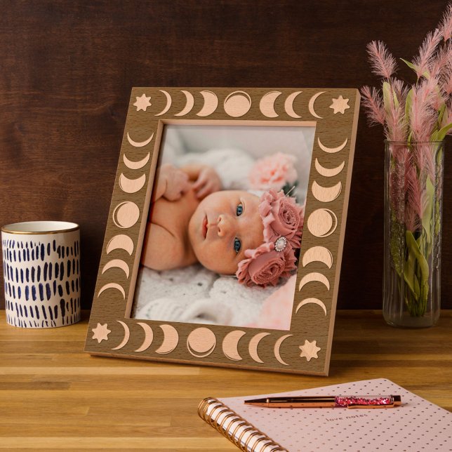 Boho Moon Phase Celestial Engraved Frame (Creator Uploaded)