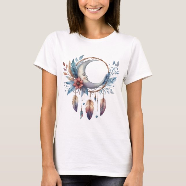 Boho Moon  T-Shirt (Front)