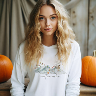 Boho Mountain Mama Winter Wildflower Sweatshirt